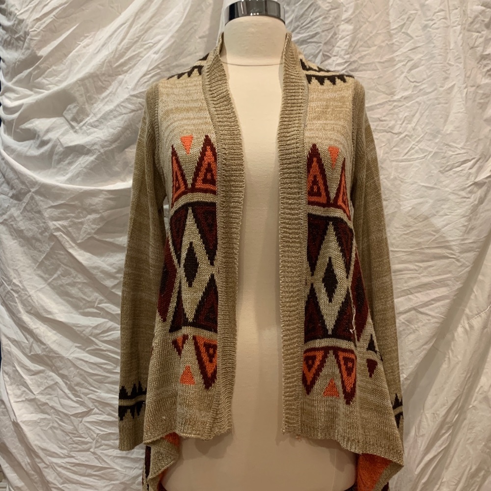 Eyeshadow Bold Pattern Cardigan